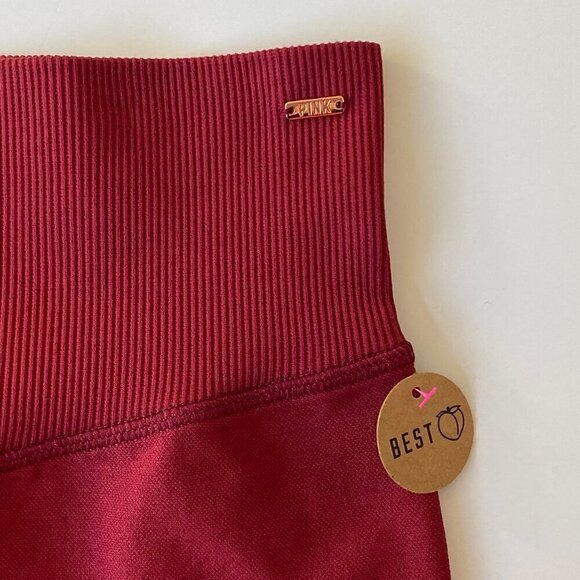 NWT Victoria's Secret PINK SPORT Seamless Bike Shorts Size S Perforated Ombre - Picture 4 of 11